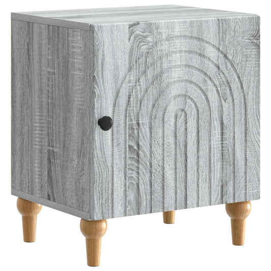 Armadio da Notte Grigio Sonoma 43 x 34,5 x 50 cm
