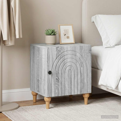Armadio da Notte 2 pz Grigio Sonoma 43 x 34,5 x 50 cm