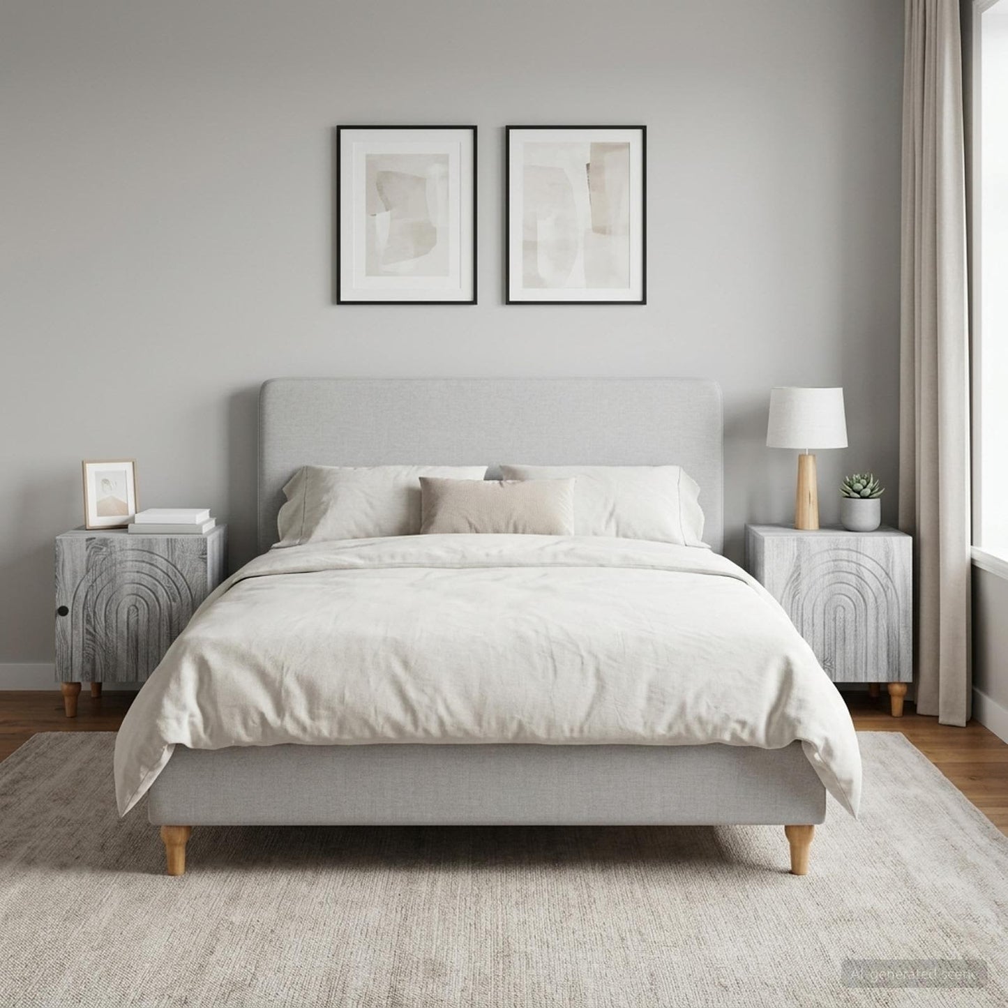 Armadio da Notte 2 pz Grigio Sonoma 43 x 34,5 x 50 cm