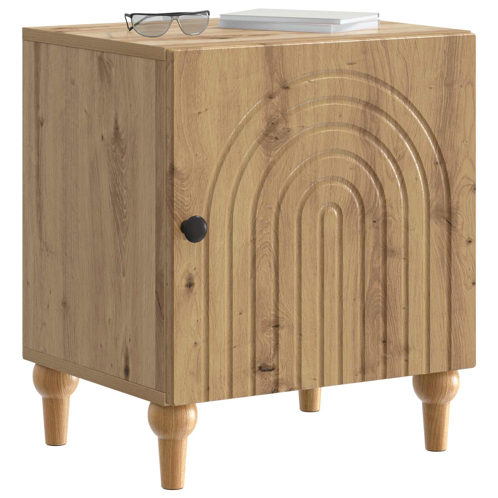 Armadio da Notte Rovere Artigianale 43 x 34,5 x 50 cm | homemem39