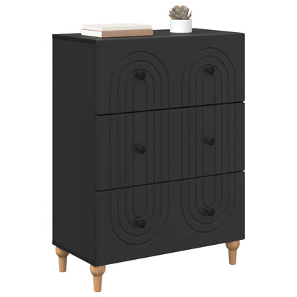 Mobile con Cassetti Nero 66 x 34,5 x 90 cm Legno ingegnerizzato | homemem39