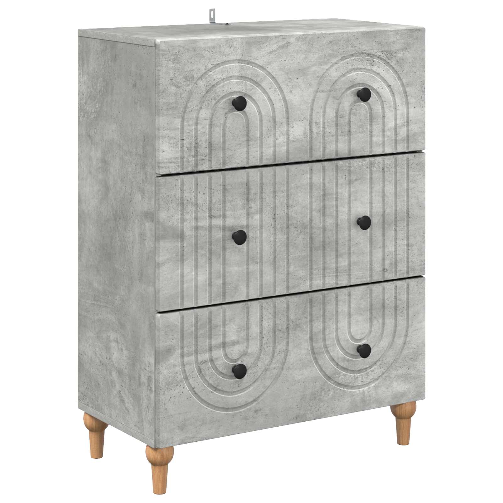 Mobile con Cassetti Grigio Cemento 66 x 34,5 x 90 cm | homemem39