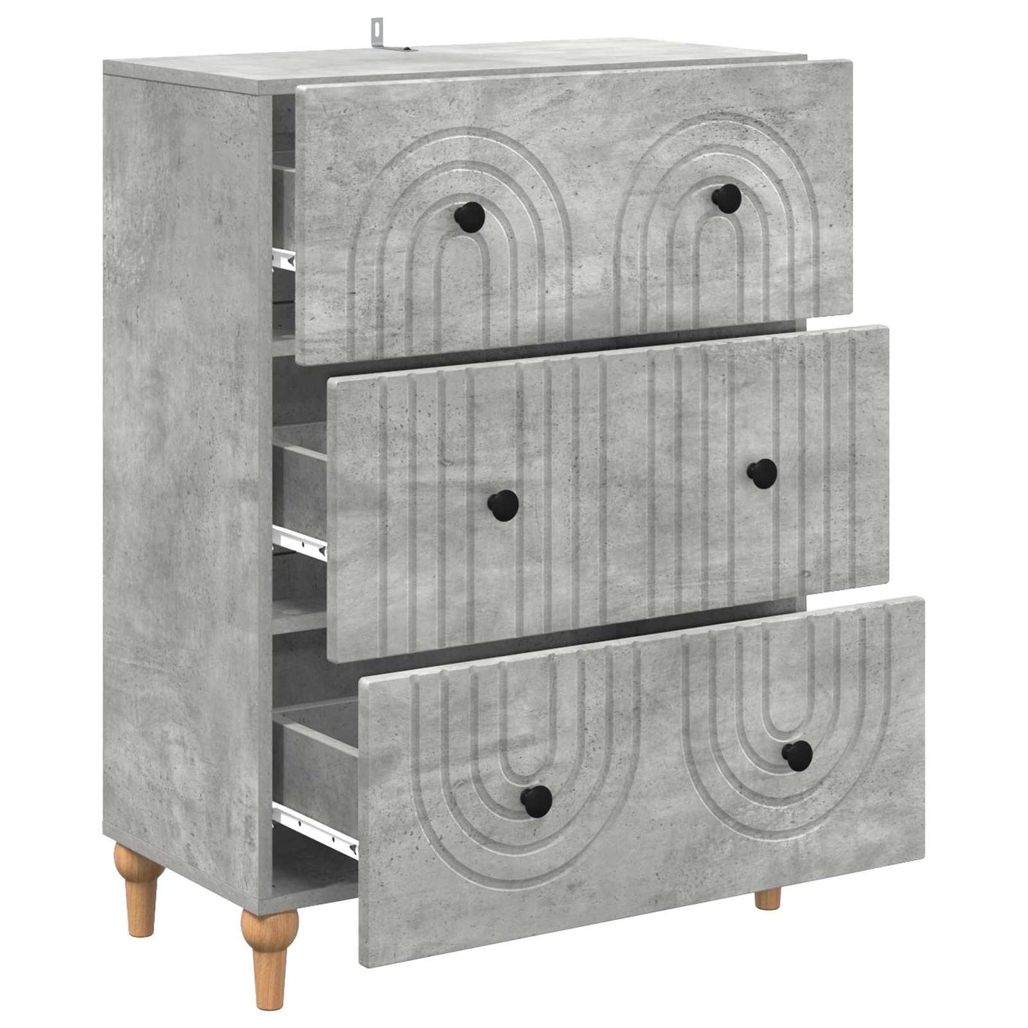 Mobile con Cassetti Grigio Cemento 66 x 34,5 x 90 cm | homemem39