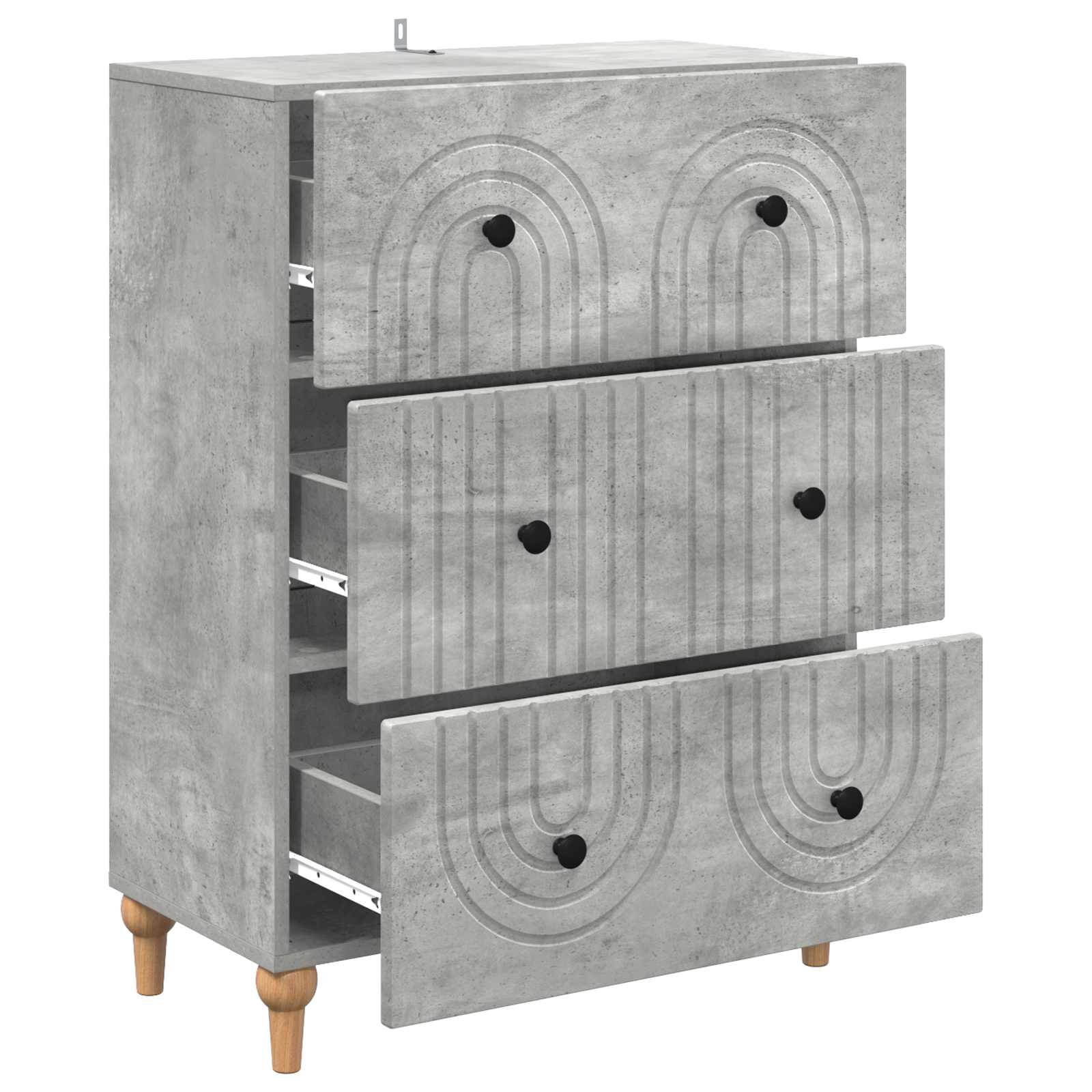 Mobile con Cassetti Grigio Cemento 66 x 34,5 x 90 cm | homemem39