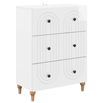 Mobile con Cassetti Bianco Lucido 66 x 34,5 x 90 cm | homemem39