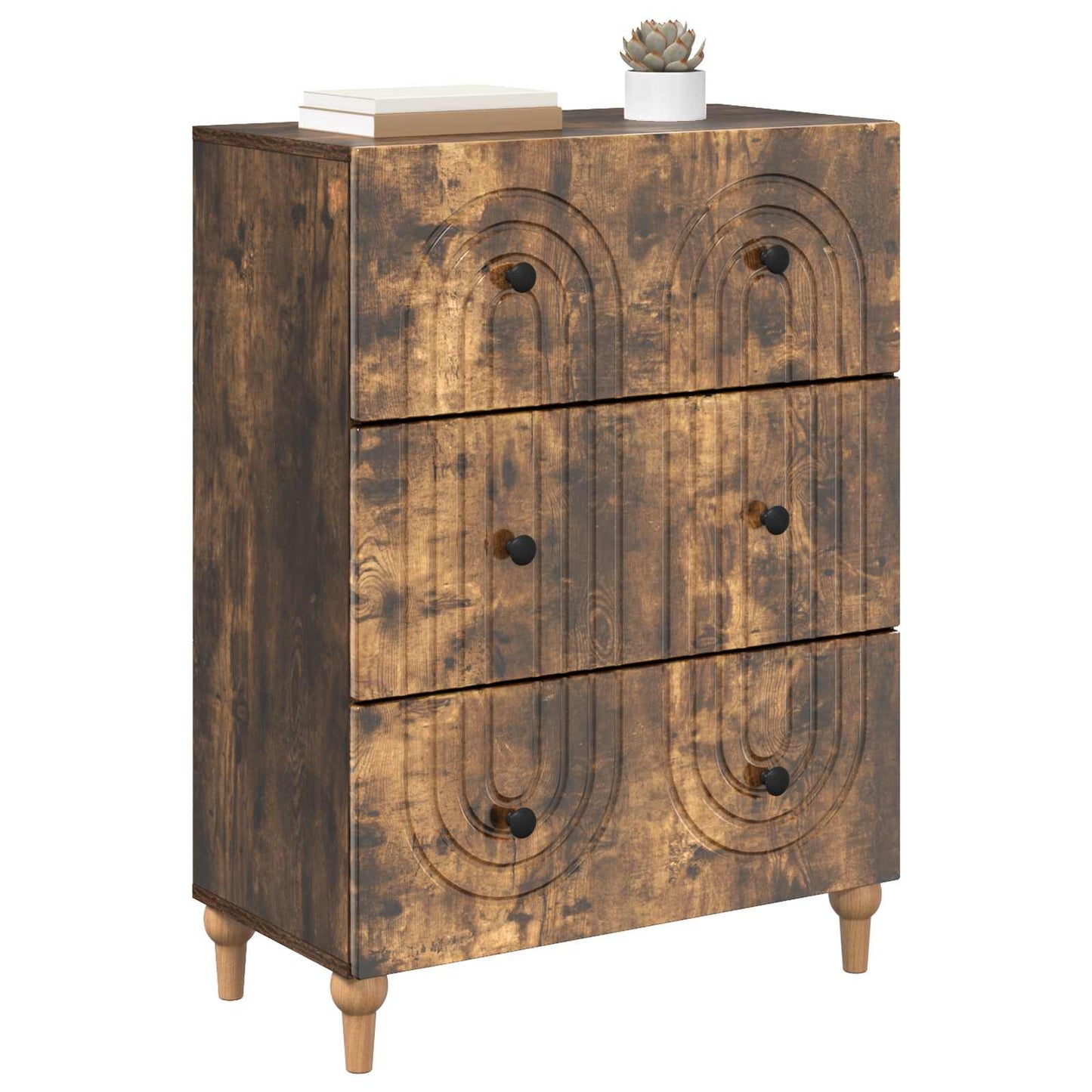 Mobile con Cassetti Rovere Fumo 66 x 34,5 x 90 cm | homemem39