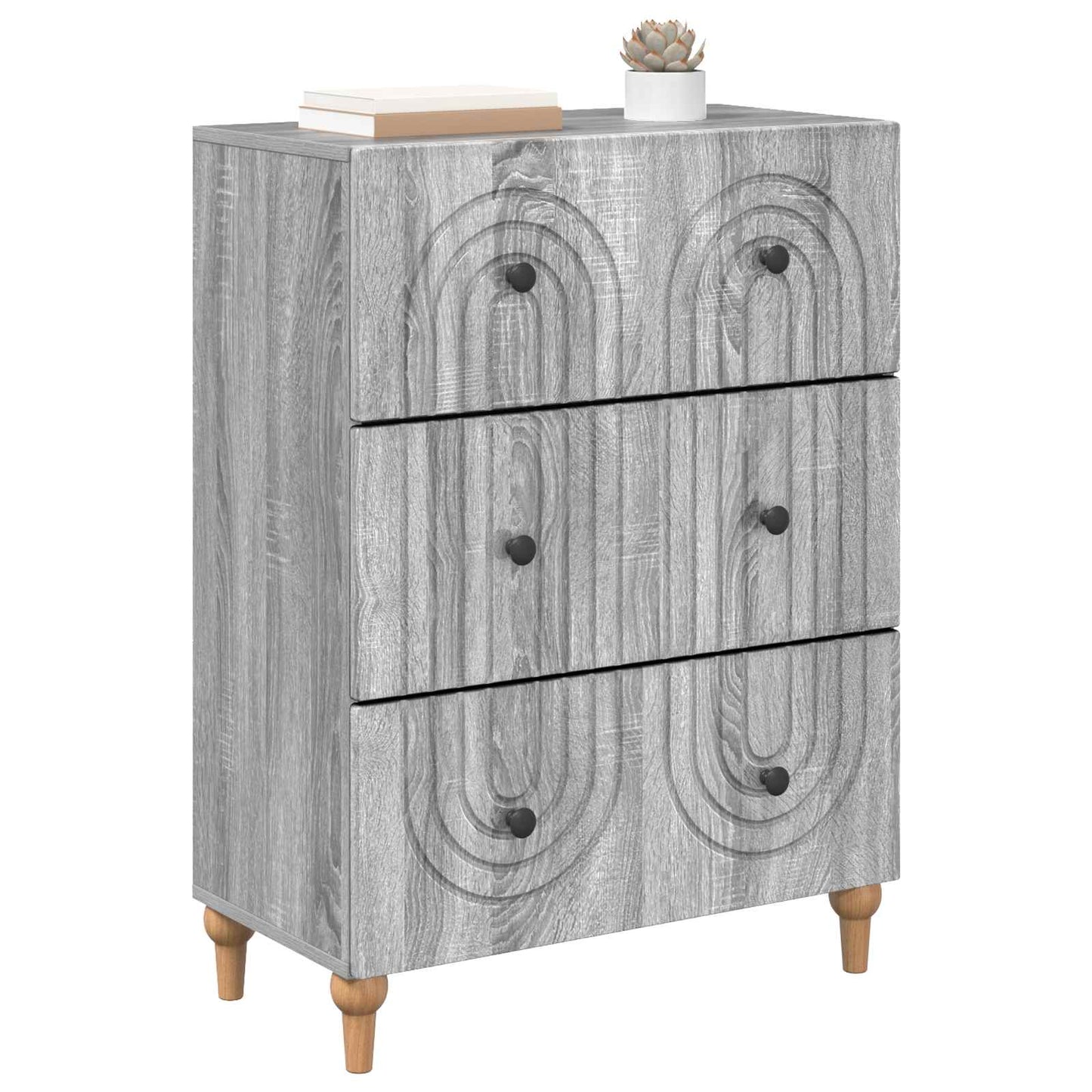 Mobile con Cassetti Grigio Sonoma 66 x 34,5 x 90 cm | homemem39