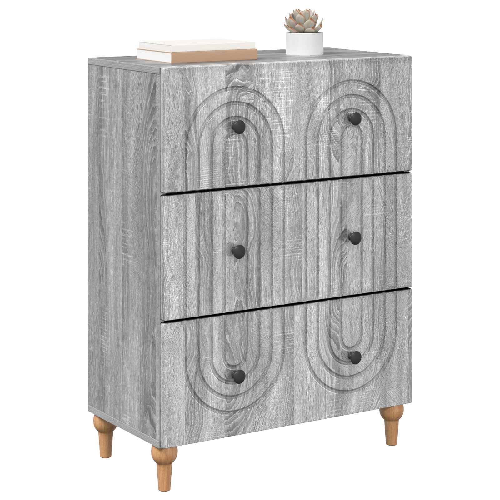 Mobile con Cassetti Grigio Sonoma 66 x 34,5 x 90 cm | homemem39