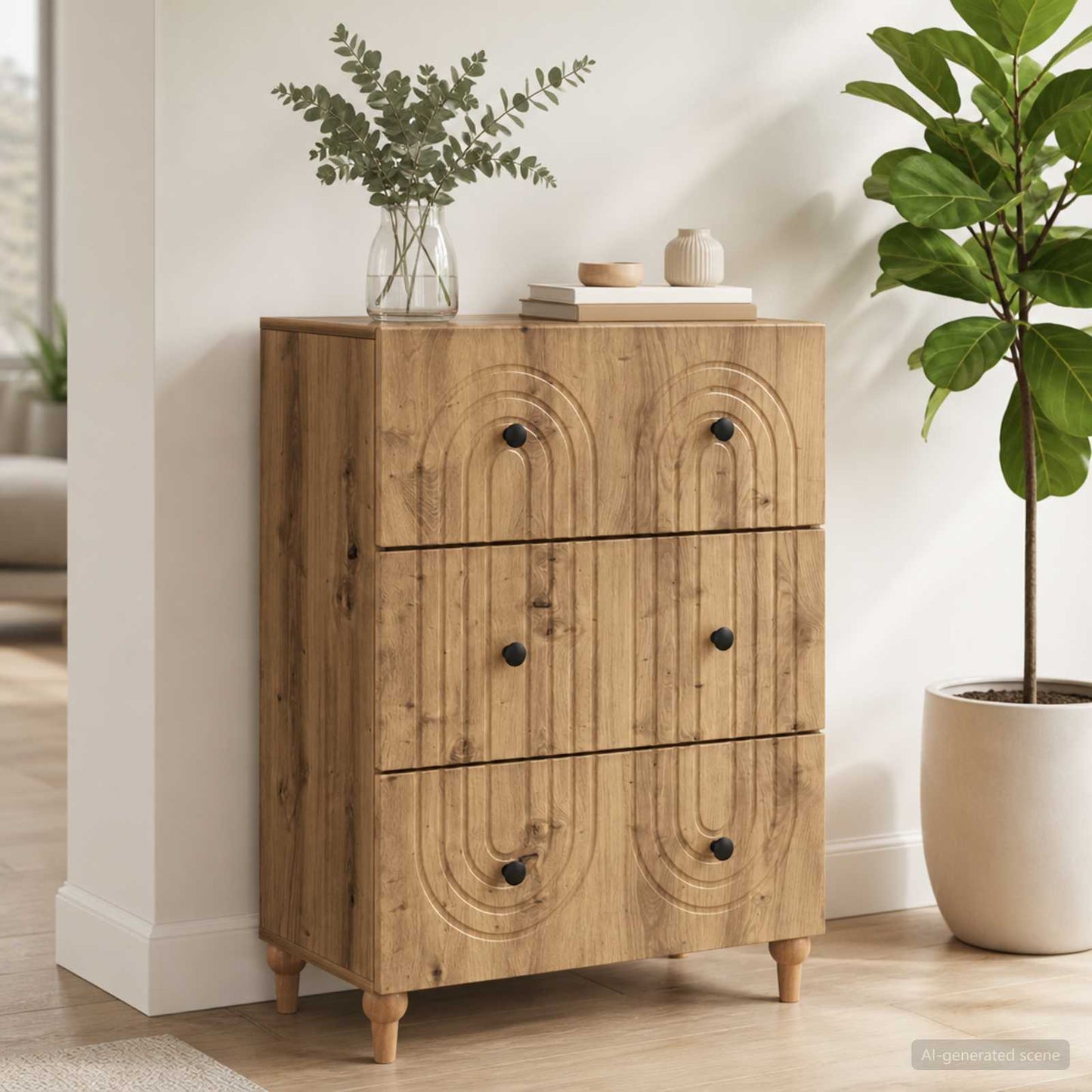 Mobile con Cassetti 66 x 34,5 x 90 cm Legno ingegnerizzato