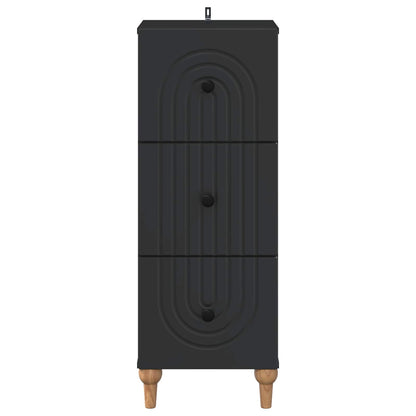 Mobile con Cassetti Nero 33 x 34,5 x 90 cm Legno ingegnerizzato | homemem39