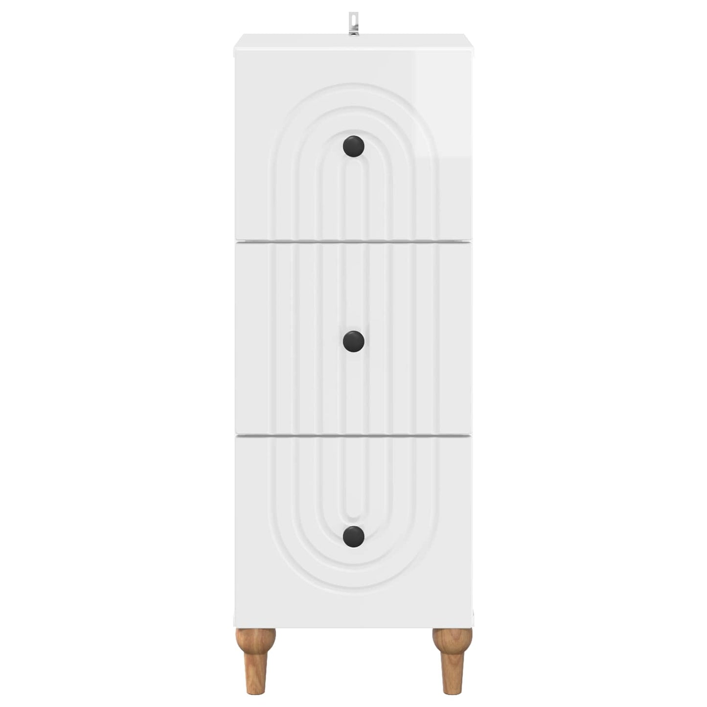 Mobile con Cassetti Bianco Lucido 33 x 34,5 x 90 cm | homemem39