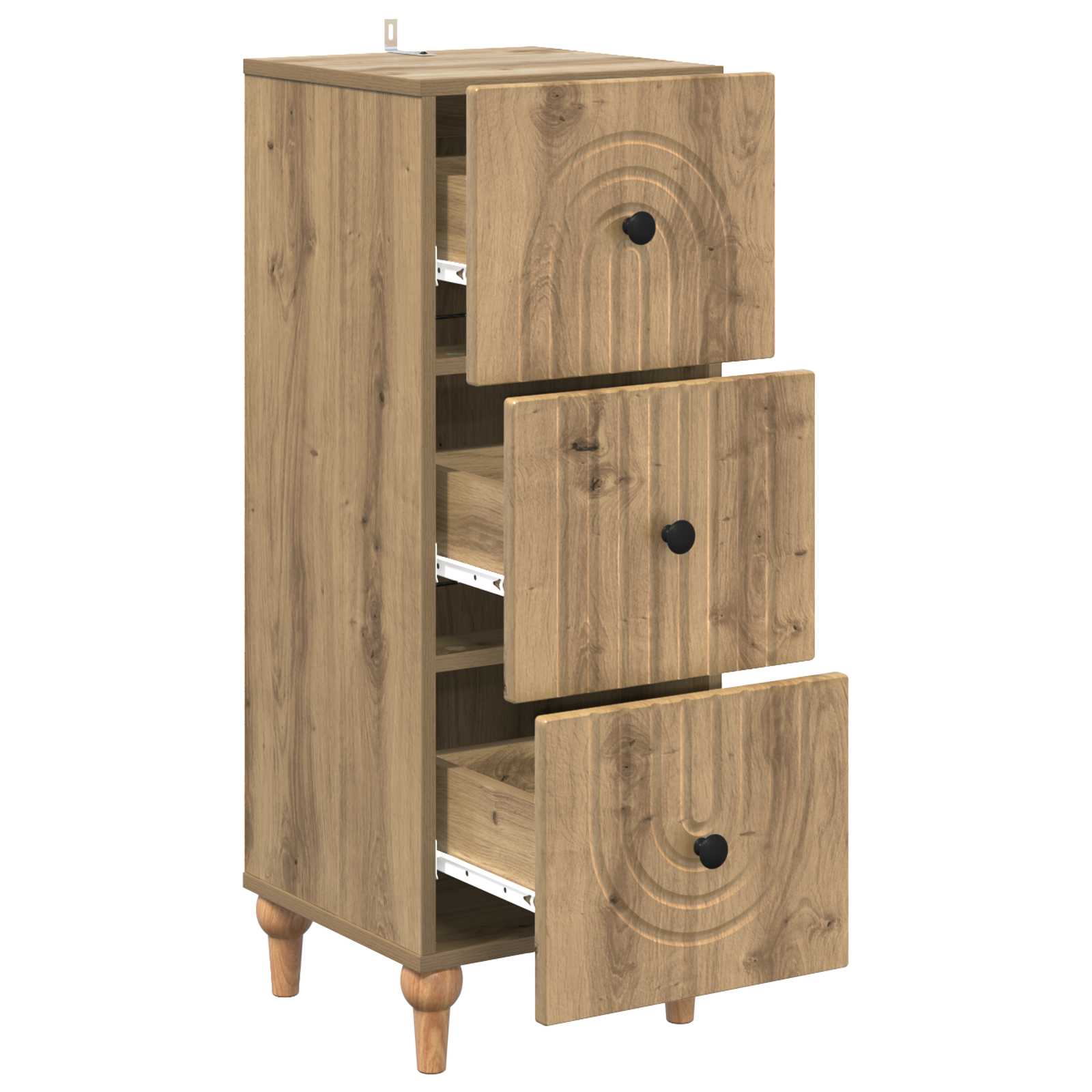 Mobile con Cassetti Rovere Artigianale 33 x 34,5 x 90 cm | homemem39