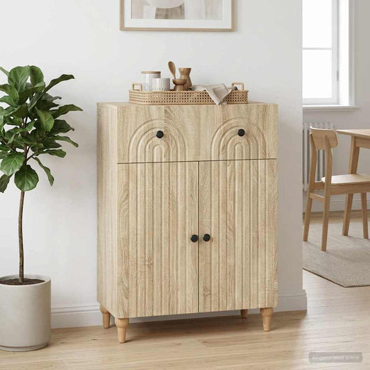Credenza Rovere Sonoma 66 x 34,5 x 90 cm Legno ingegnerizzato | homemem39