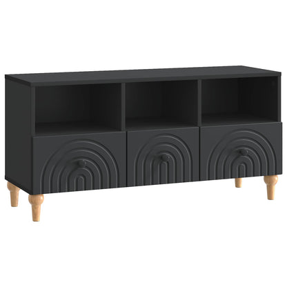 Mobile TV Nero 102 x 34,5 x 50 cm Legno ingegnerizzato | homemem39