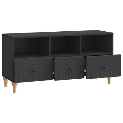 Mobile TV Nero 102 x 34,5 x 50 cm Legno ingegnerizzato | homemem39