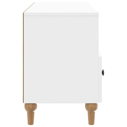 Mobile TV Bianco Lucido 102 x 34,5 x 50 cm Legno ingegnerizzato