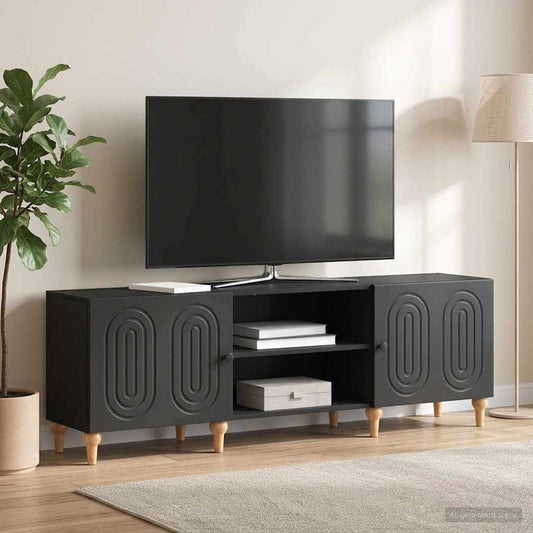 Mobile TV Nero 150 x 31 x 50 cm Legno ingegnerizzato