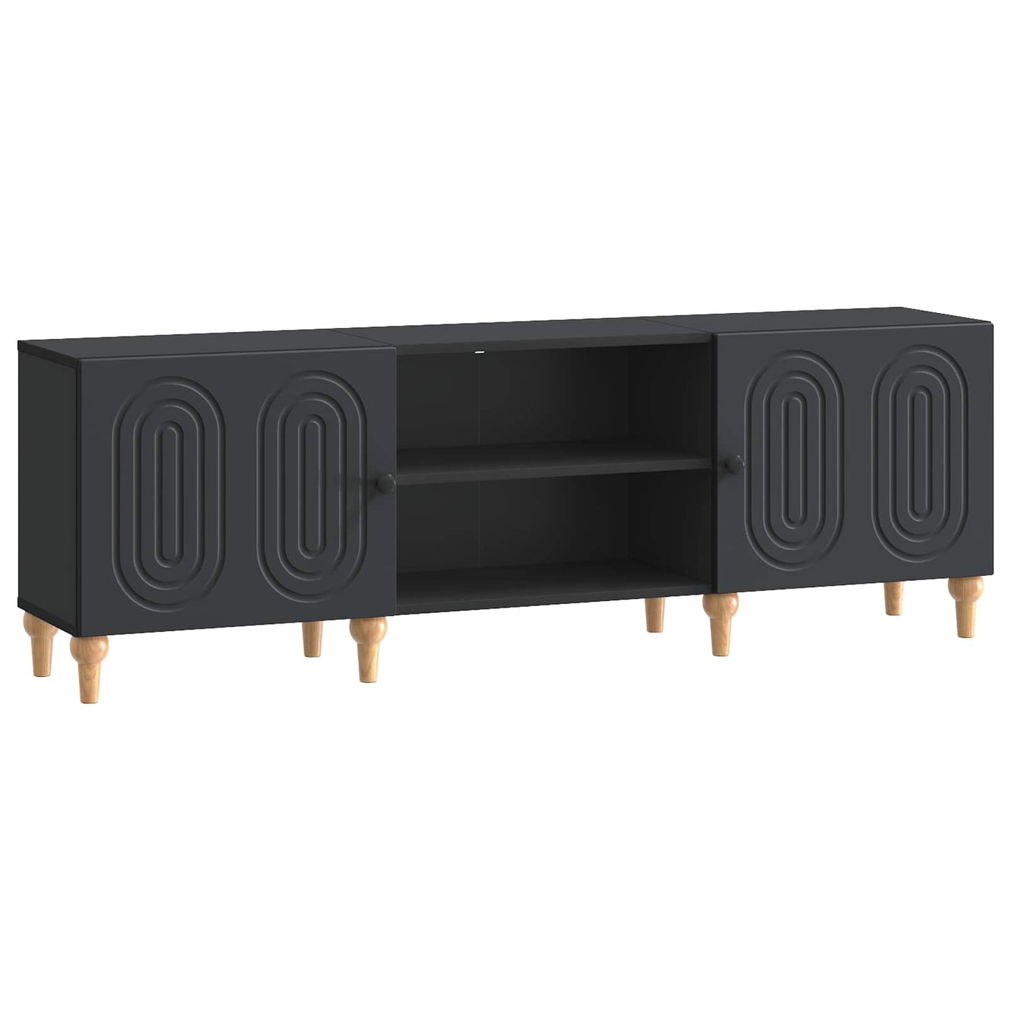 Mobile TV Nero 150 x 31 x 50 cm Legno ingegnerizzato | homemem39