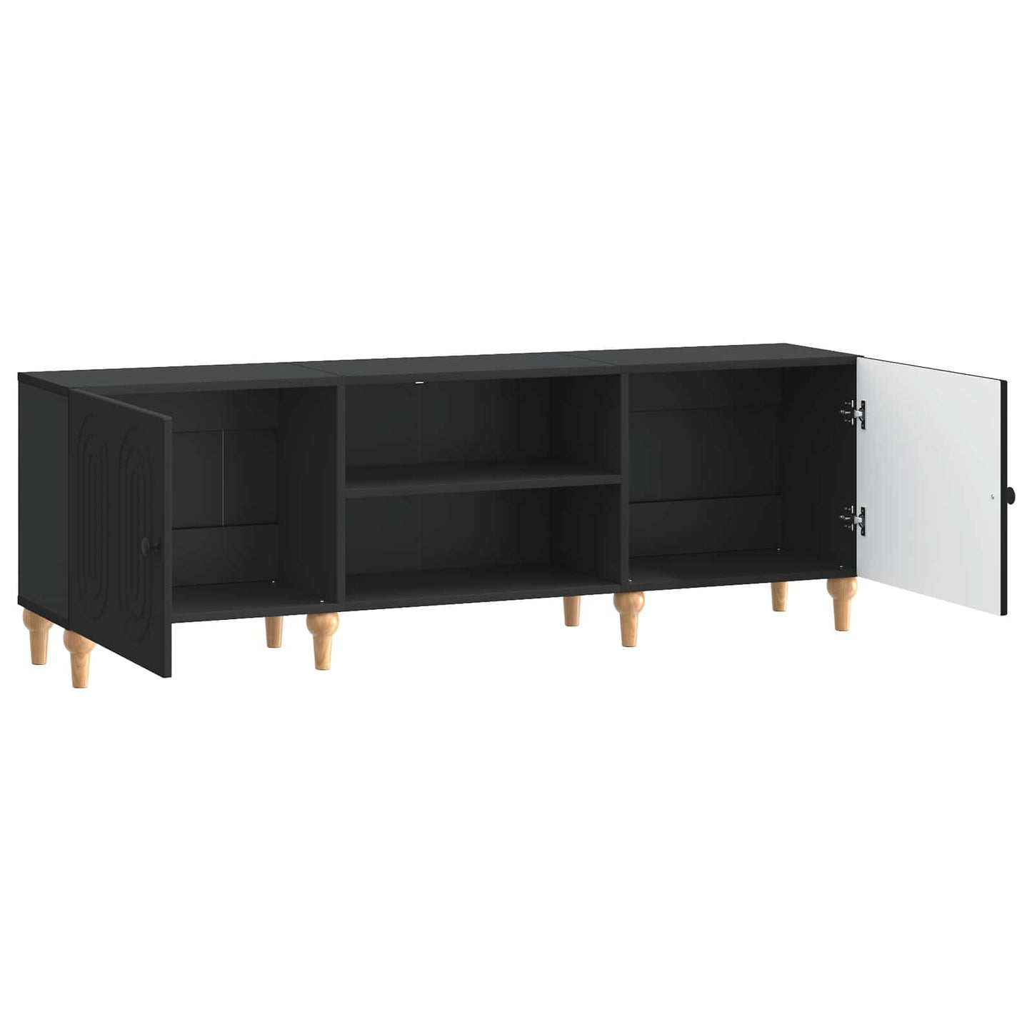 Mobile TV Nero 150 x 31 x 50 cm Legno ingegnerizzato | homemem39
