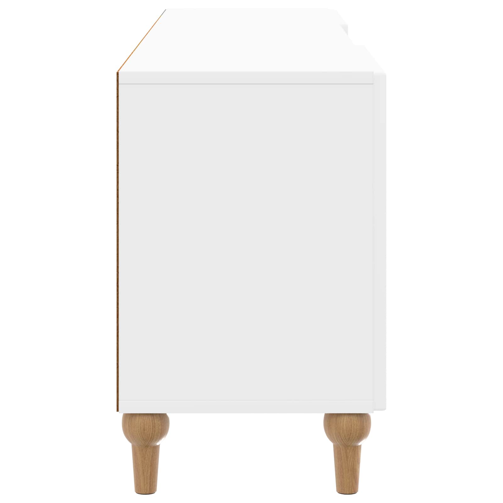 Mobile TV Bianco Lucido 150 x 31 x 50 cm Legno ingegnerizzato | homemem39