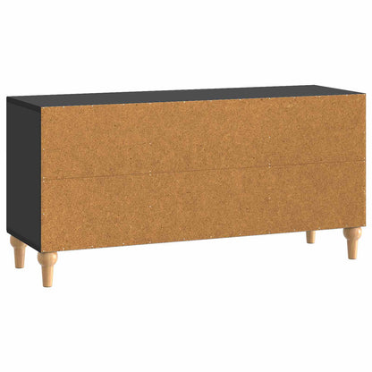 Mobile TV Nero 102 x 34,5 x 50 cm Legno ingegnerizzato | homemem39