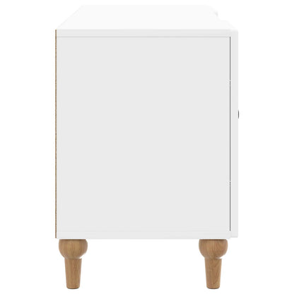 Mobile TV Bianco Lucido 102 x 34,5 x 50 cm Legno ingegnerizzato | homemem39