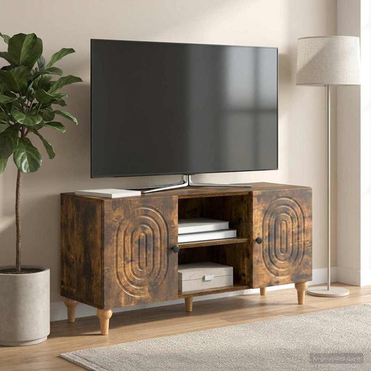 Mobile TV Rovere Fumo 102 x 34,5 x 50 cm Legno ingegnerizzato