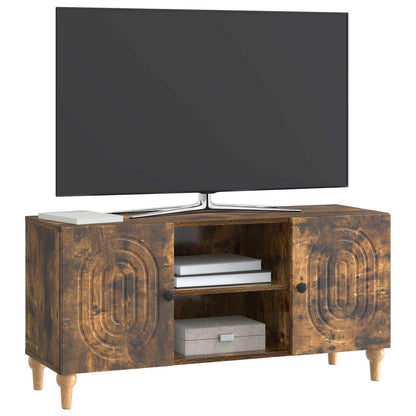 Mobile TV Rovere Fumo 102 x 34,5 x 50 cm Legno ingegnerizzato | homemem39