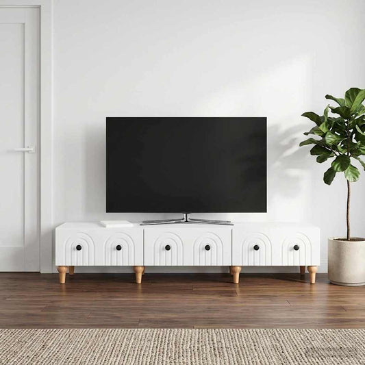 Mobile TV Bianco 147 x 34,5 x 30 cm Legno ingegnerizzato | homemem39