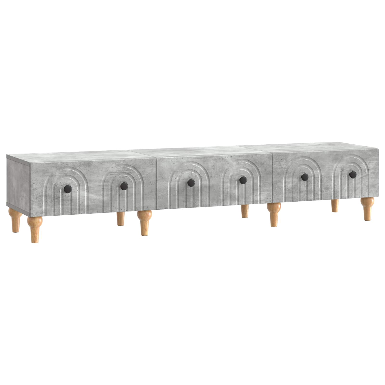 Mobile TV con cassetto Grigio Cemento 147 x 34,5 x 30 cm | homemem39