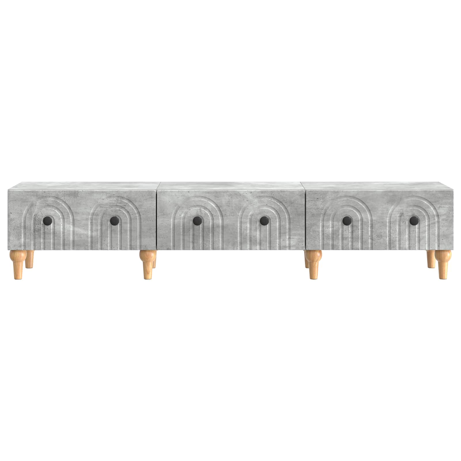 Mobile TV con cassetto Grigio Cemento 147 x 34,5 x 30 cm | homemem39