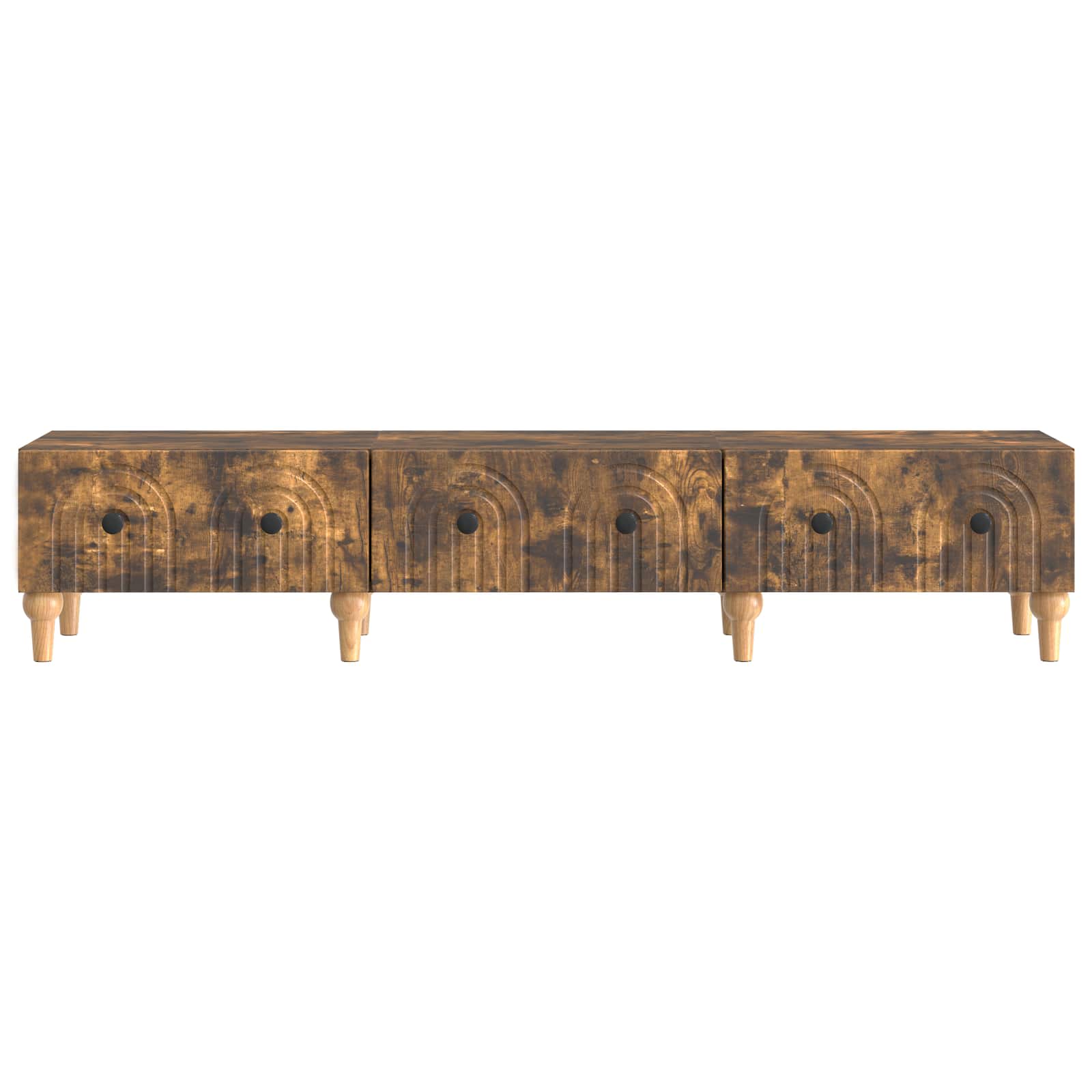 Mobile TV Rovere Fumo 147 x 34,5 x 30 cm Legno ingegnerizzato | homemem39