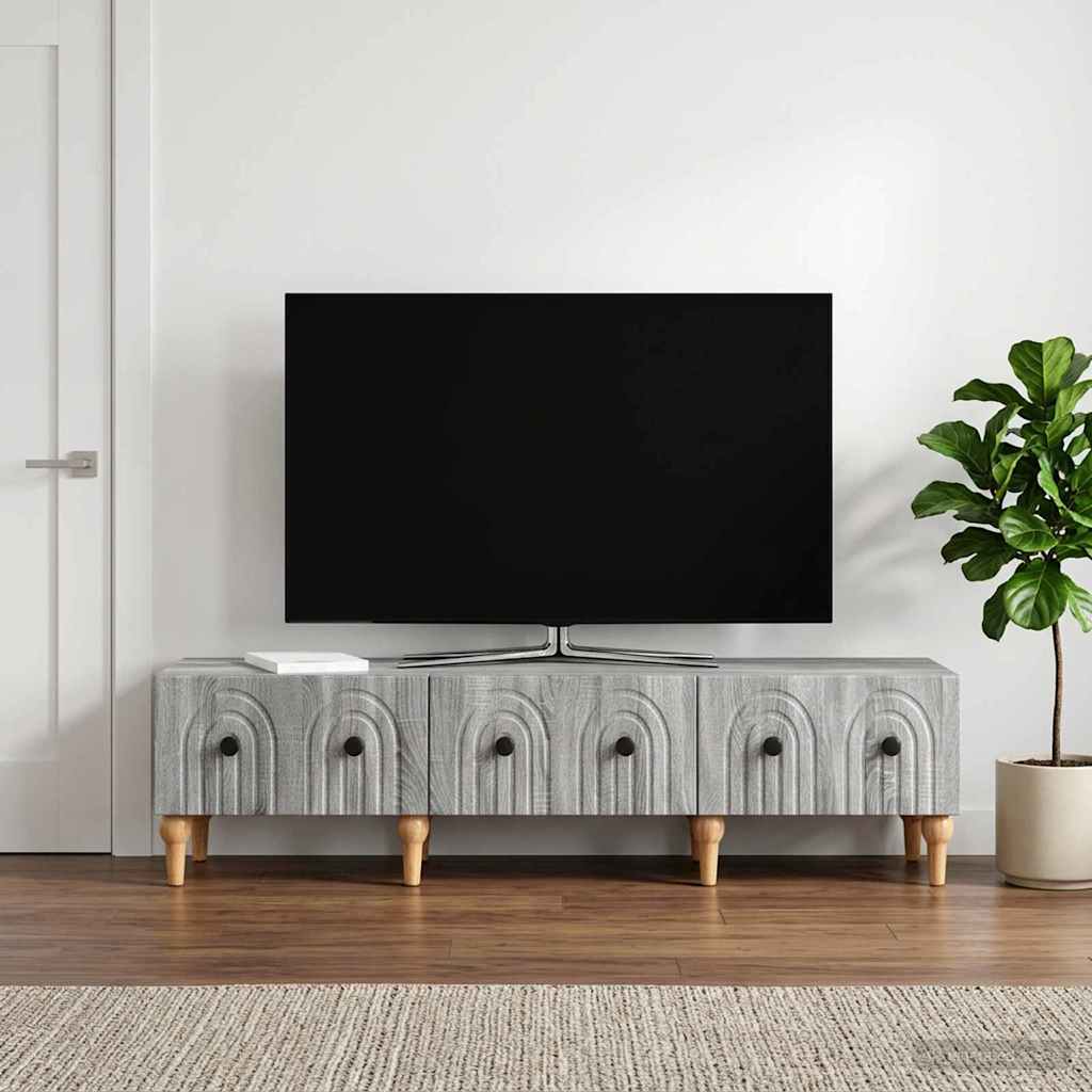 Mobile TV Grigio Sonoma 147 x 34,5 x 30 cm Legno ingegnerizzato