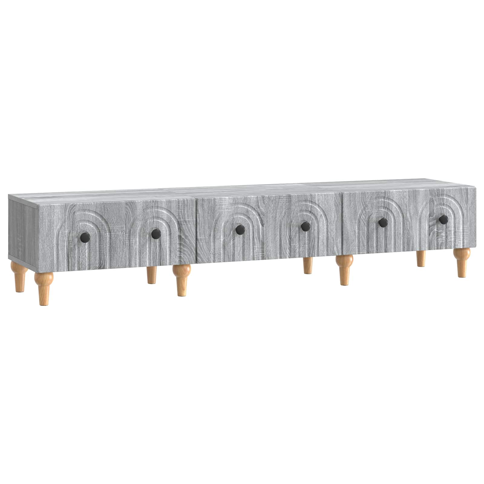 Mobile TV Grigio Sonoma 147 x 34,5 x 30 cm Legno ingegnerizzato | homemem39