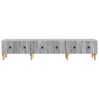 Mobile TV Grigio Sonoma 147 x 34,5 x 30 cm Legno ingegnerizzato | homemem39