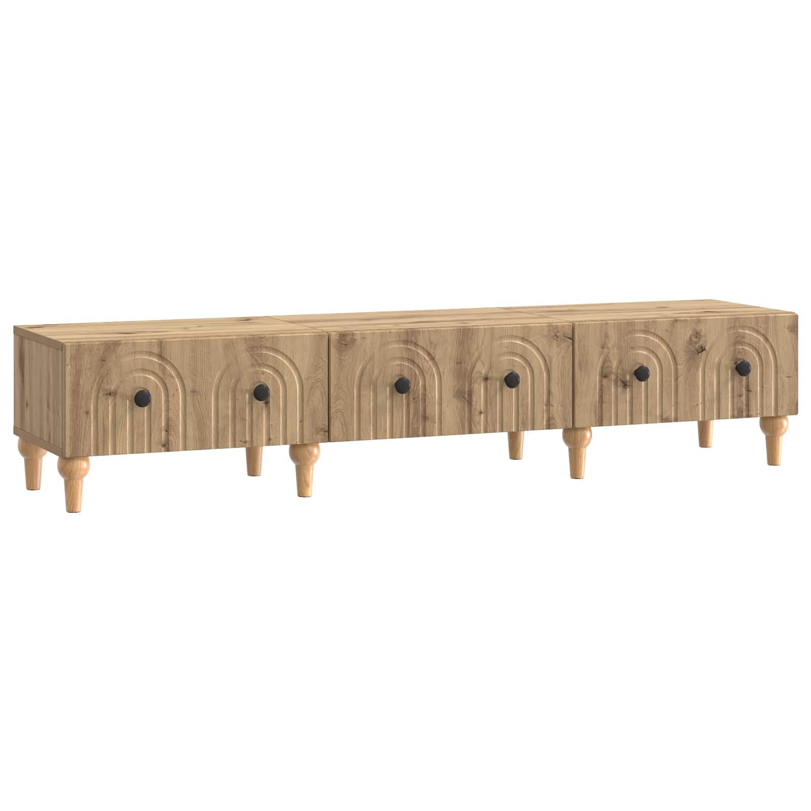 Mobile TV con cassetto Rovere Artigianale 147 x 34,5 x 30 cm | homemem39