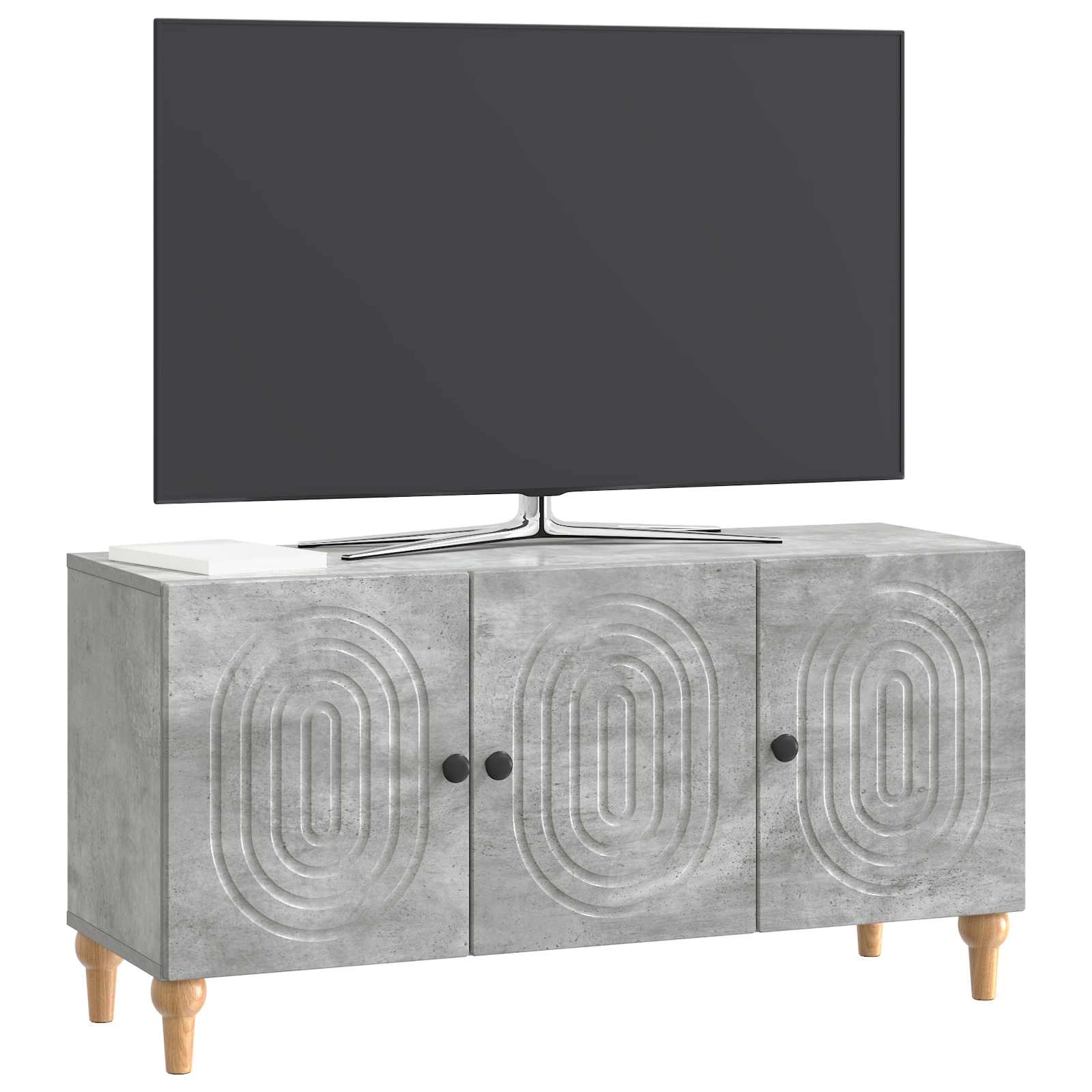 Mobile TV Grigio Cemento 99 x 34,5 x 50 cm Legno ingegnerizzato | homemem39