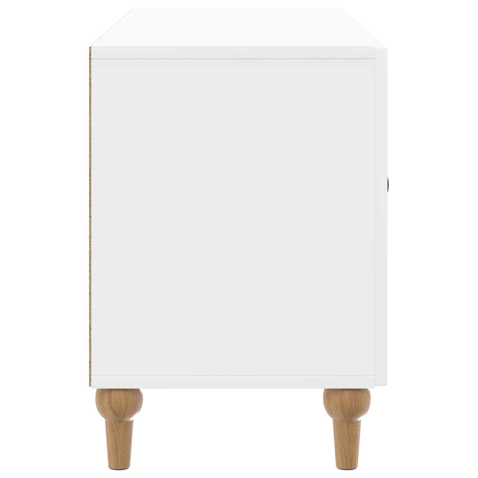 Mobile TV Bianco Lucido 99 x 34,5 x 50 cm Legno ingegnerizzato | homemem39