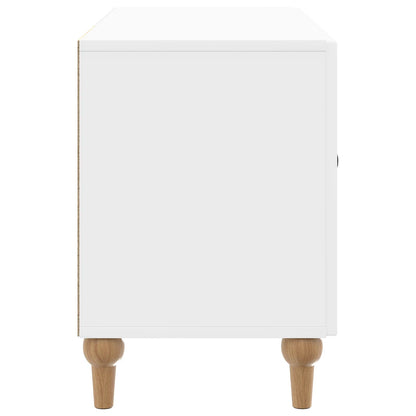 Mobile TV Bianco Lucido 99 x 34,5 x 50 cm Legno ingegnerizzato