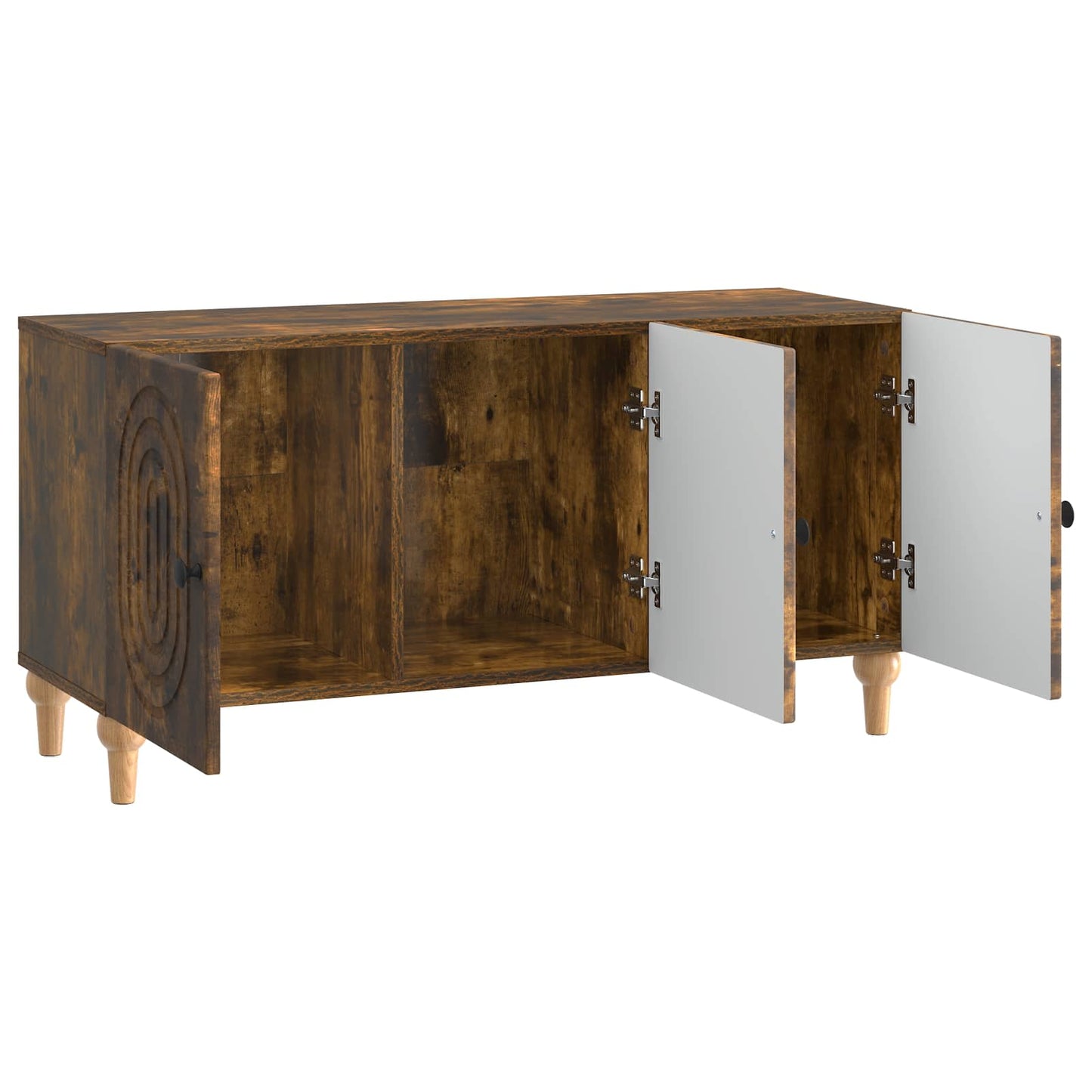 Mobile TV Rovere Fumo 99 x 34,5 x 50 cm Legno ingegnerizzato