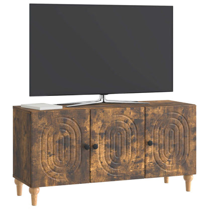 Mobile TV Rovere Fumo 99 x 34,5 x 50 cm Legno ingegnerizzato