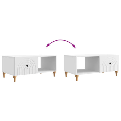 Tavolino da salotto Bianco 90 x 50 x 40 cm Legno ingegnerizzato | homemem39