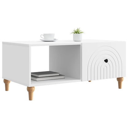 Tavolino da salotto Bianco 90 x 50 x 40 cm Legno ingegnerizzato | homemem39