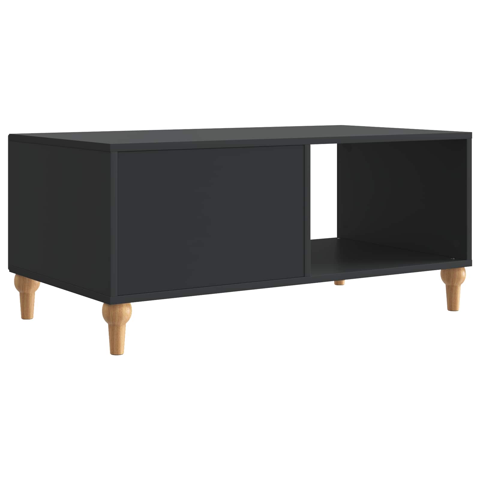 Tavolino da salotto Nero 90 x 50 x 40 cm Legno ingegnerizzato | homemem39