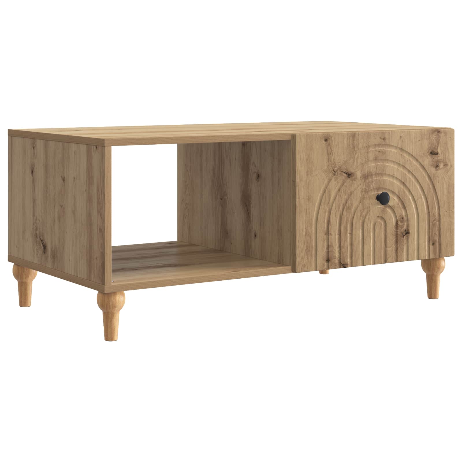 Tavolino da salotto Rovere Artigianale 90 x 50 x 40 cm | homemem39