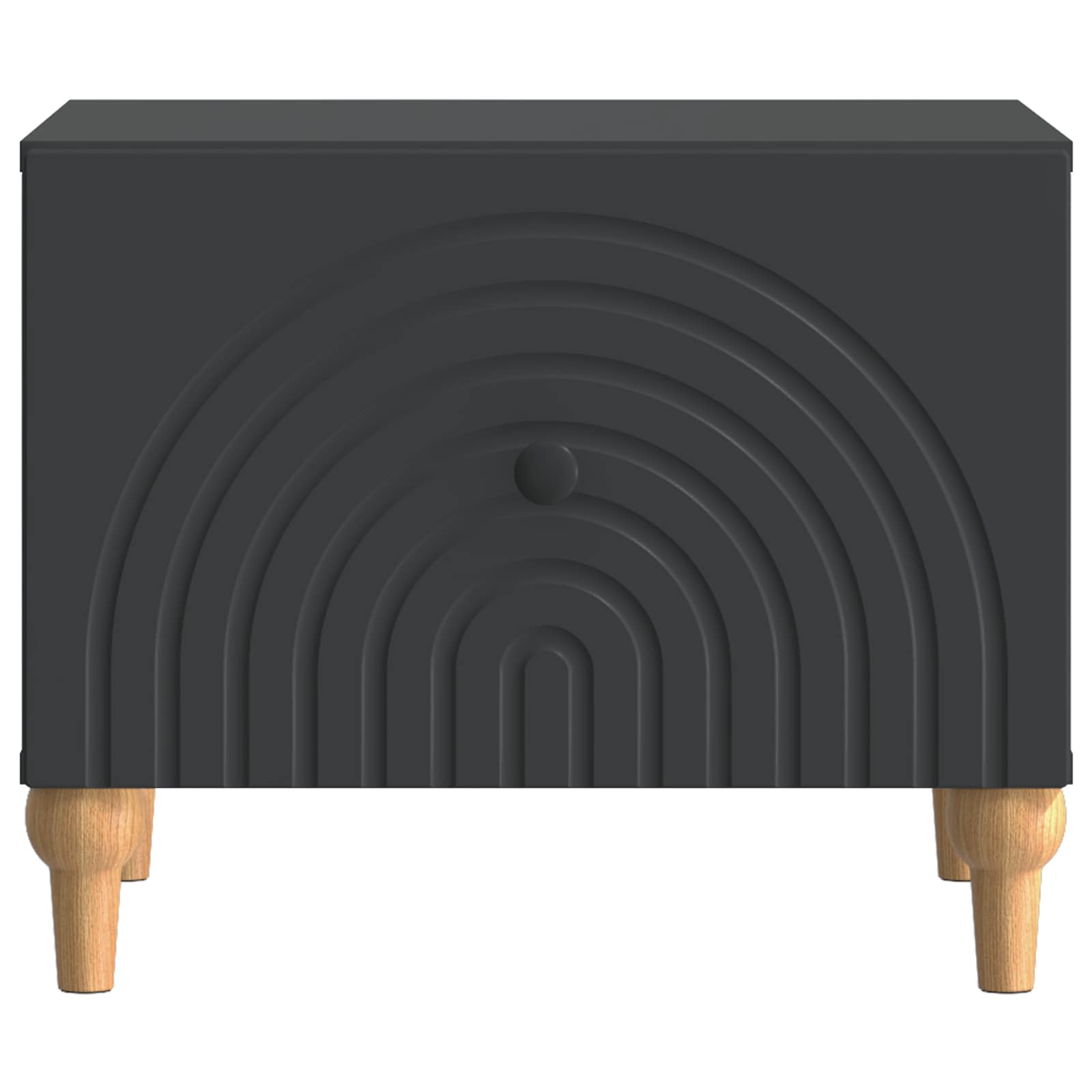 Tavolino da salotto Nero 49 x 50 x 40 cm Legno ingegnerizzato | homemem39