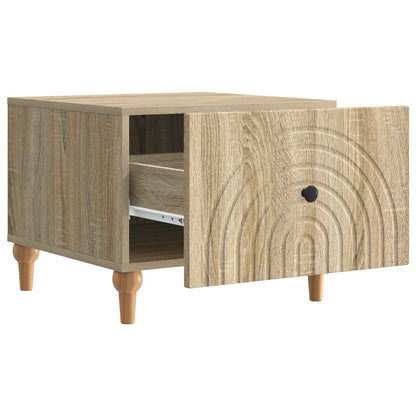 Tavolino da salotto con cassetto Rovere Sonoma 49 x 50 x 40 cm