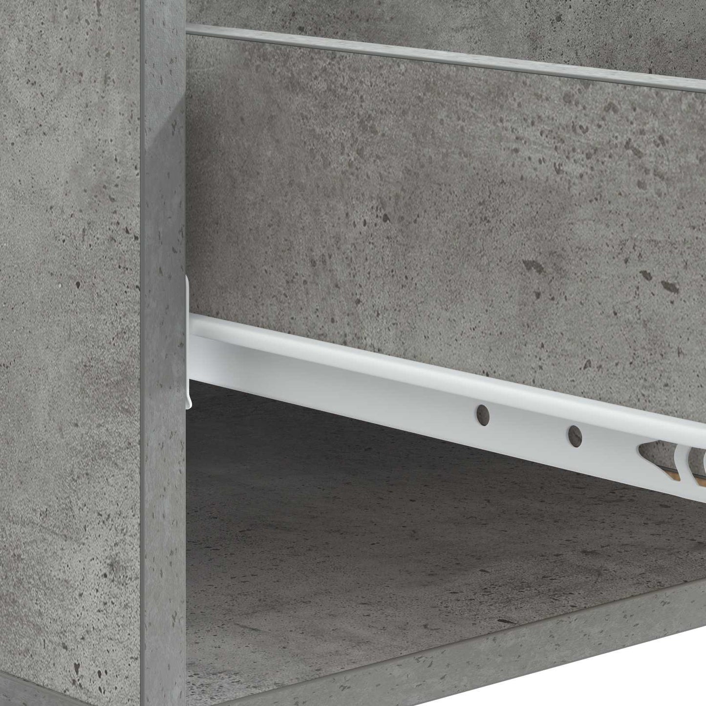 Tavolino da salotto con cassetto Grigio Cemento 49 x 50 x 40 cm | homemem39