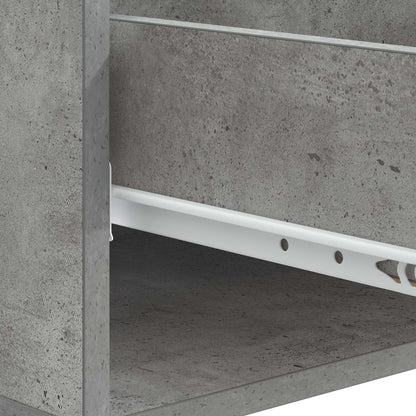 Tavolino da salotto con cassetto Grigio Cemento 49 x 50 x 40 cm | homemem39