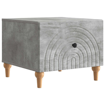 Tavolino da salotto con cassetto Grigio Cemento 49 x 50 x 40 cm